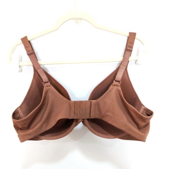 Ambrielle Womens 42C Bra Everyday Full Coverage Brown Plus Size - Picture 2 of 5